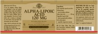 Solgar Alpha-Lipoic Acid 120 MG