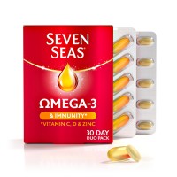 Seven Seas Omega-3 Fish Oil & Immunity With Vitamin C, Vitamin D & Zinc 30 Day Duo Pack