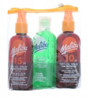 Malibu 3 Pack (Spf10 Dry Oil Spray, Spf15 Dry Oil Spray, Aloe Vera A/Sun)