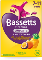 Bassett'S Vitamins Omega 3 Flaxseed &Amp; Multivitamin Pastilles Orange