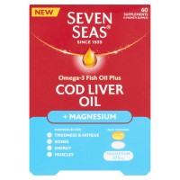 Seven Seas Omega-3 Fish Oil Plus Cod Liver Oil + Magnesium 60 Supplements