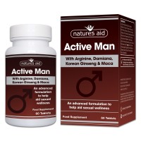 Natures Aid Active Man With Arginine, Korean Ginseng And Maca