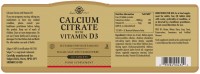 Solgar Calcium Citrate With Vitamin D3