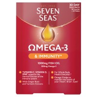 Seven Seas Omega-3 Fish Oil & Immunity With Vitamin C, Vitamin D & Zinc 30 Day Duo Pack