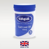 Valupak Cod Liver Oil 1000mg Caps 30'S