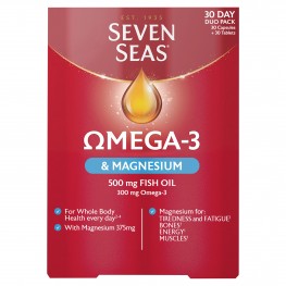 Seven Seas Omega-3 Fish Oil & Magnesium With Vitamin D 30 Day Duo Pack