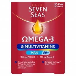 Seven Seas Omega-3 & Multivitamins Man 50+ 30 Day Duo Pack