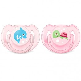 Philips Avent Classic Soothers Animal Pink 6-18m