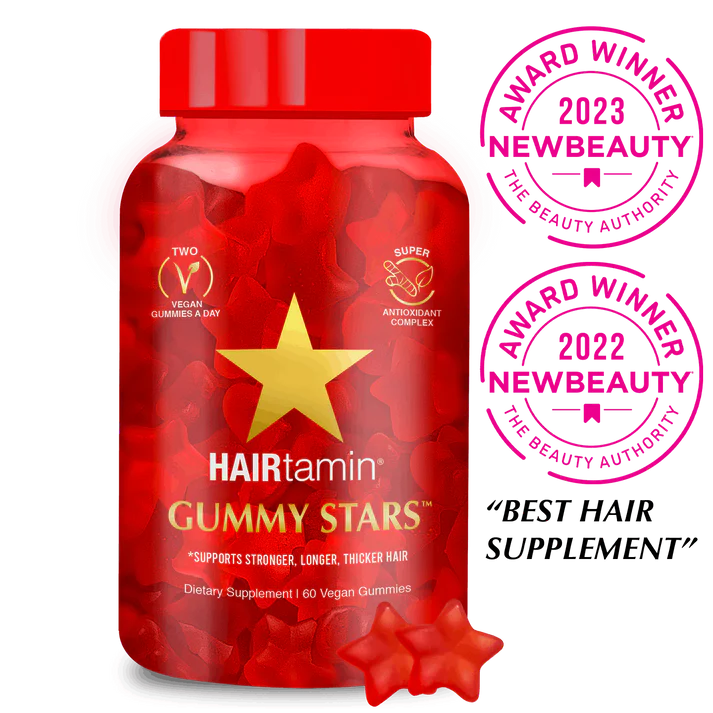 Hairtamin Gummy Stars 60 Vegan Gummies