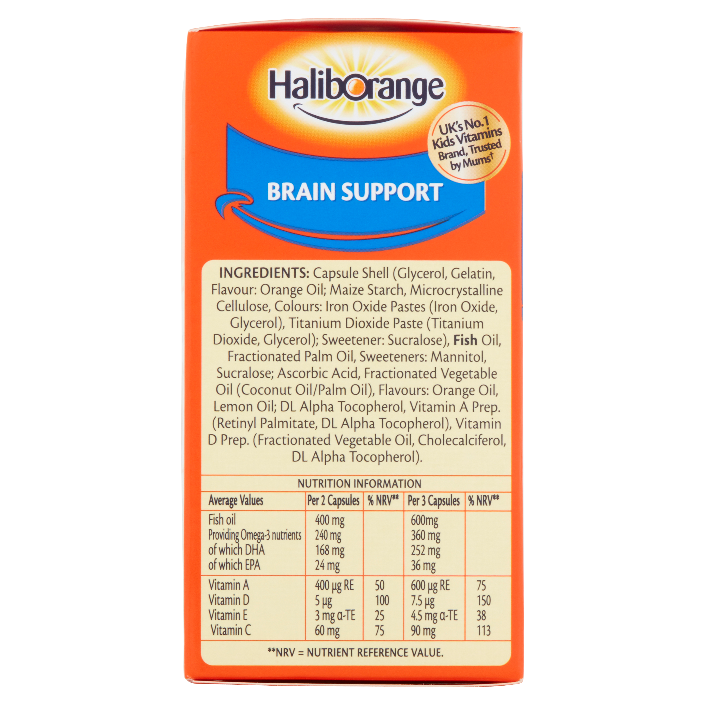 Haliborange Omega 3 Chewy Orange Flavour Capsules