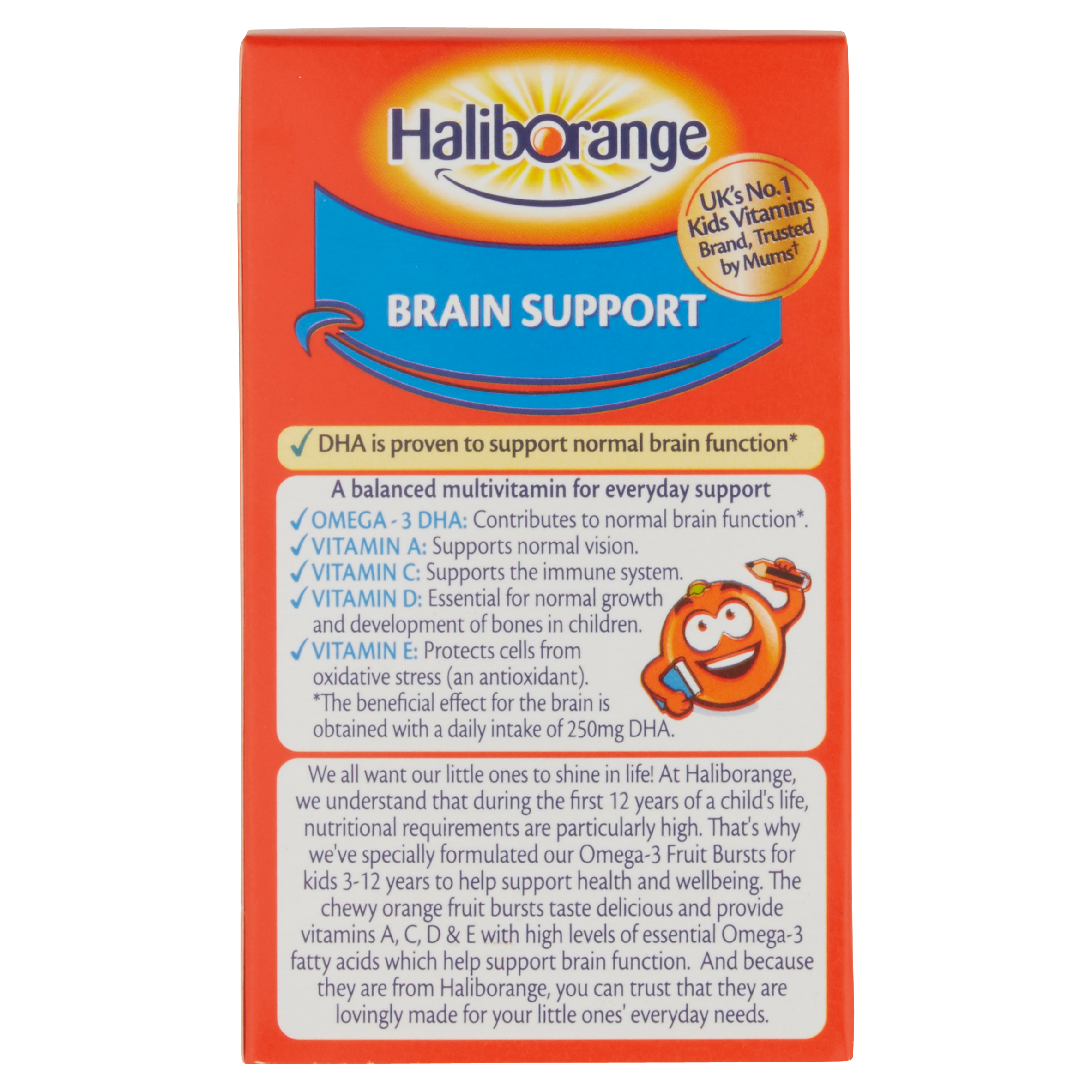 Haliborange Omega 3 Chewy Orange Flavour Capsules