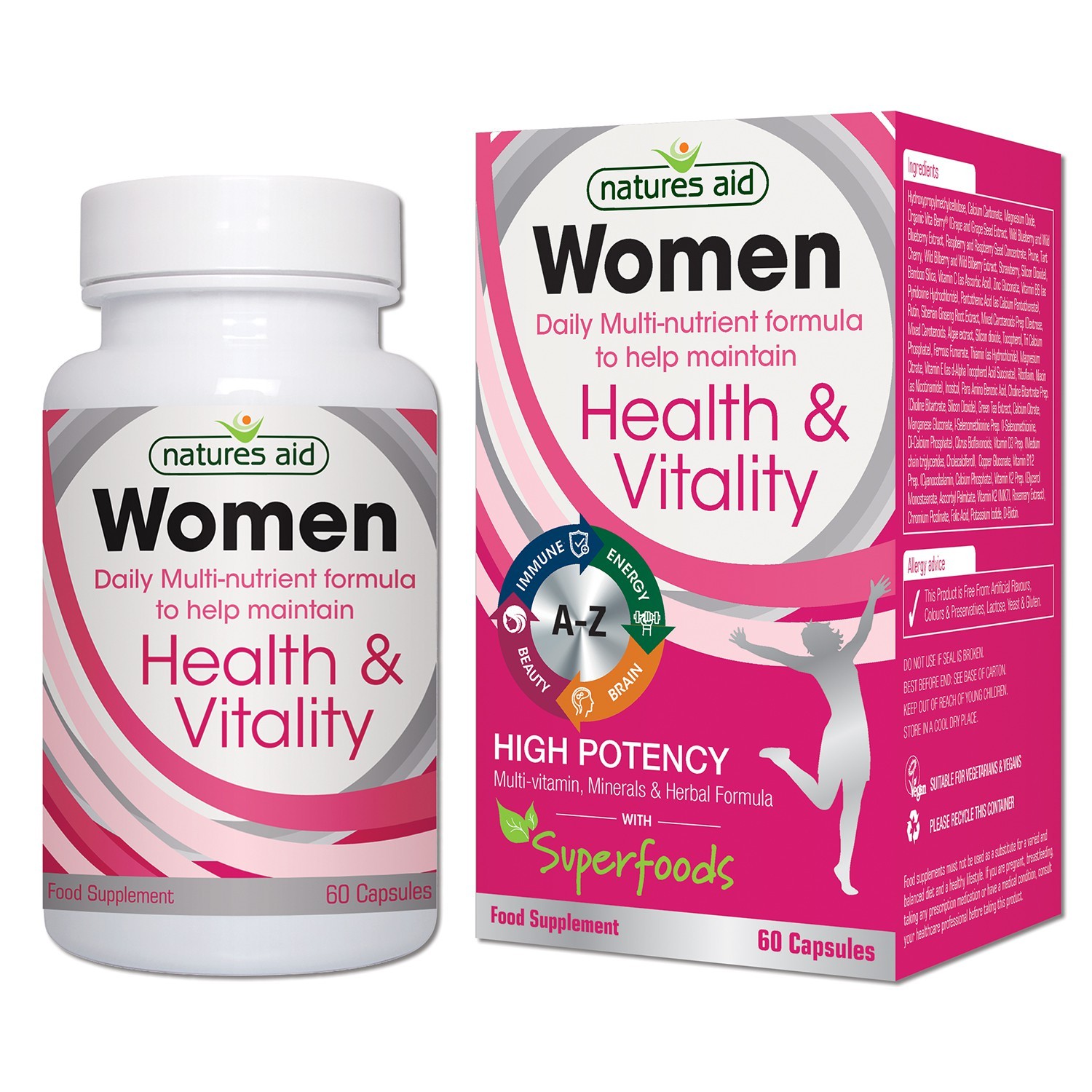 Natures Aid Women'S Multi-Vitamins & Minerals (With Superfoods)