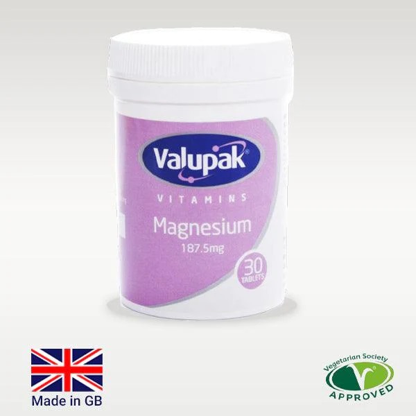 Valupak Magnesium 187.5mg Tabs 30'S