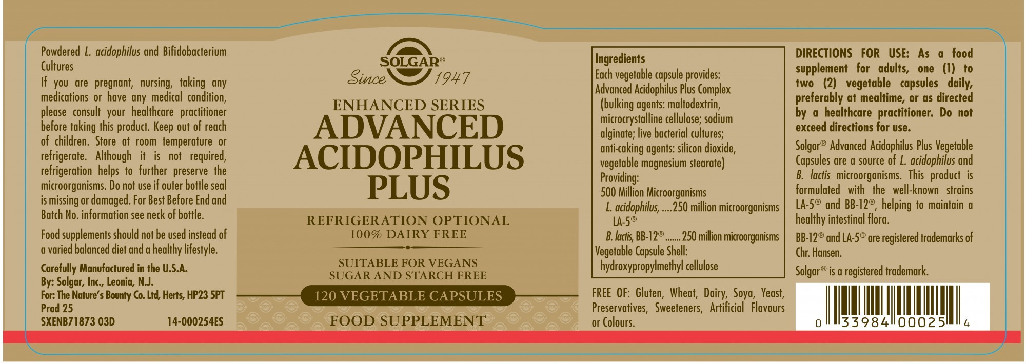 Solgar Advanced Acidophilus Plus