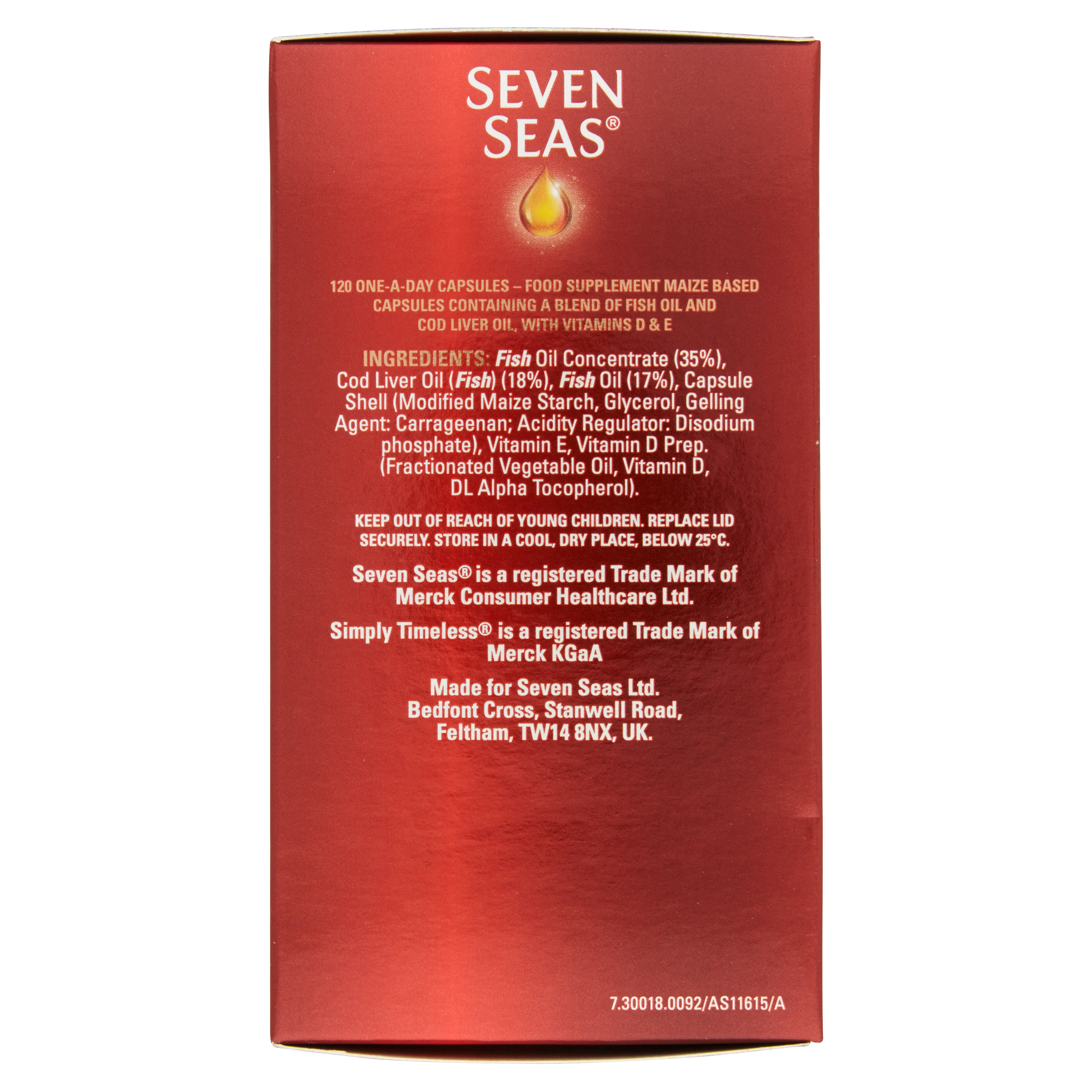 Seven Seas High Strength Gelatine Free Capsules