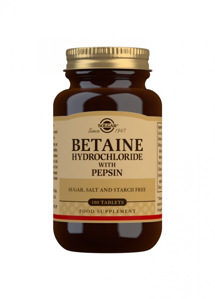 Solgar Betaine Hydrochloride With Pepsin