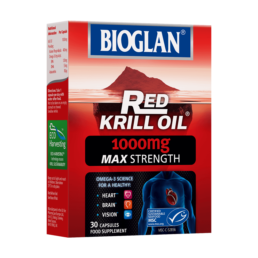 Bioglan Red Krill Double Action Oil 1000mg 30 Capsules