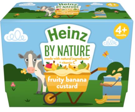 Heinz Banana Custard 4pk