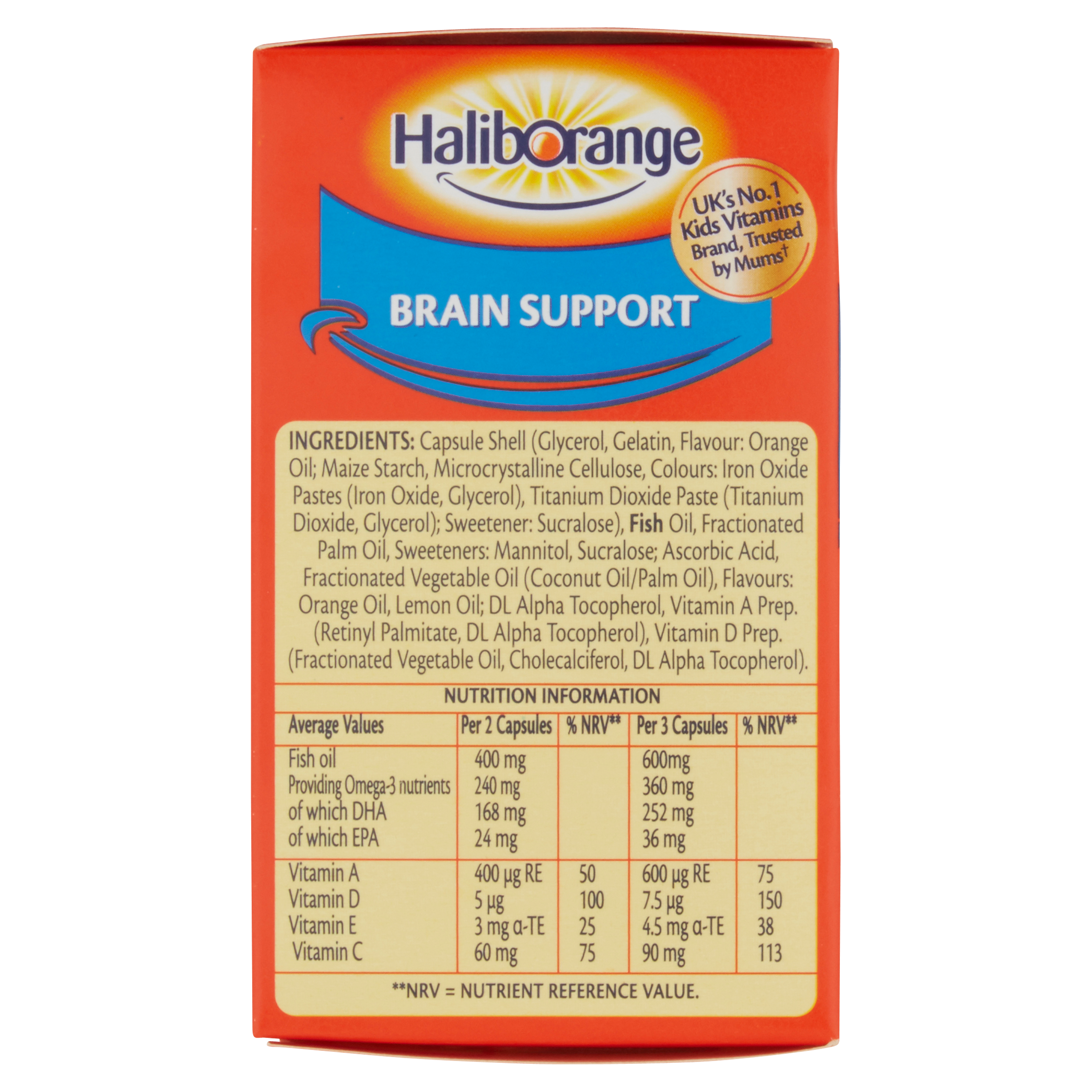 Haliborange Omega 3 Chewy Orange Flavour Capsules