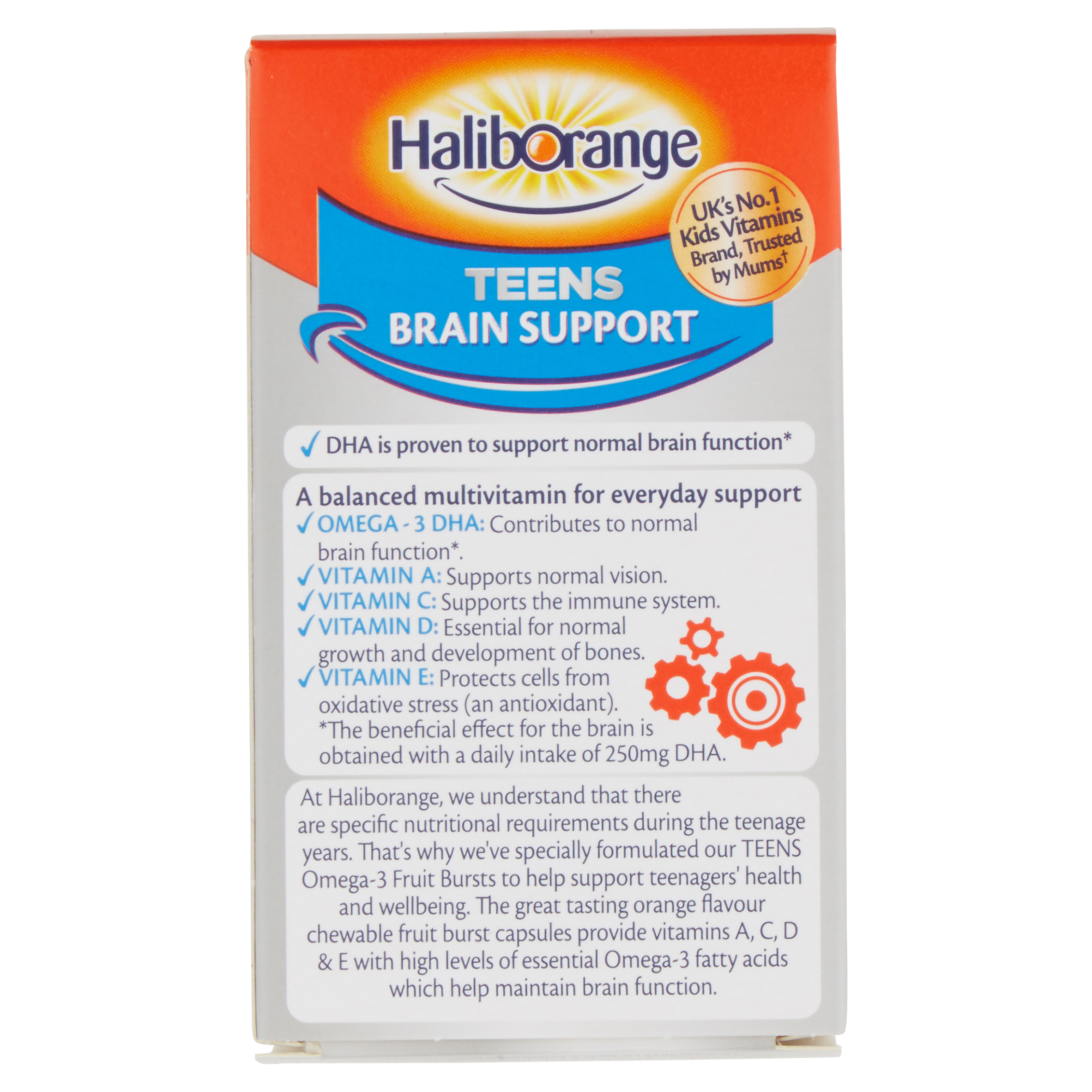 Haliborange Teensense Omega 3 Orange Flavour Chewable Capsules 30'S