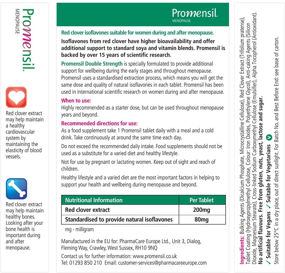 Promensil Menopause Double Strength Tablets