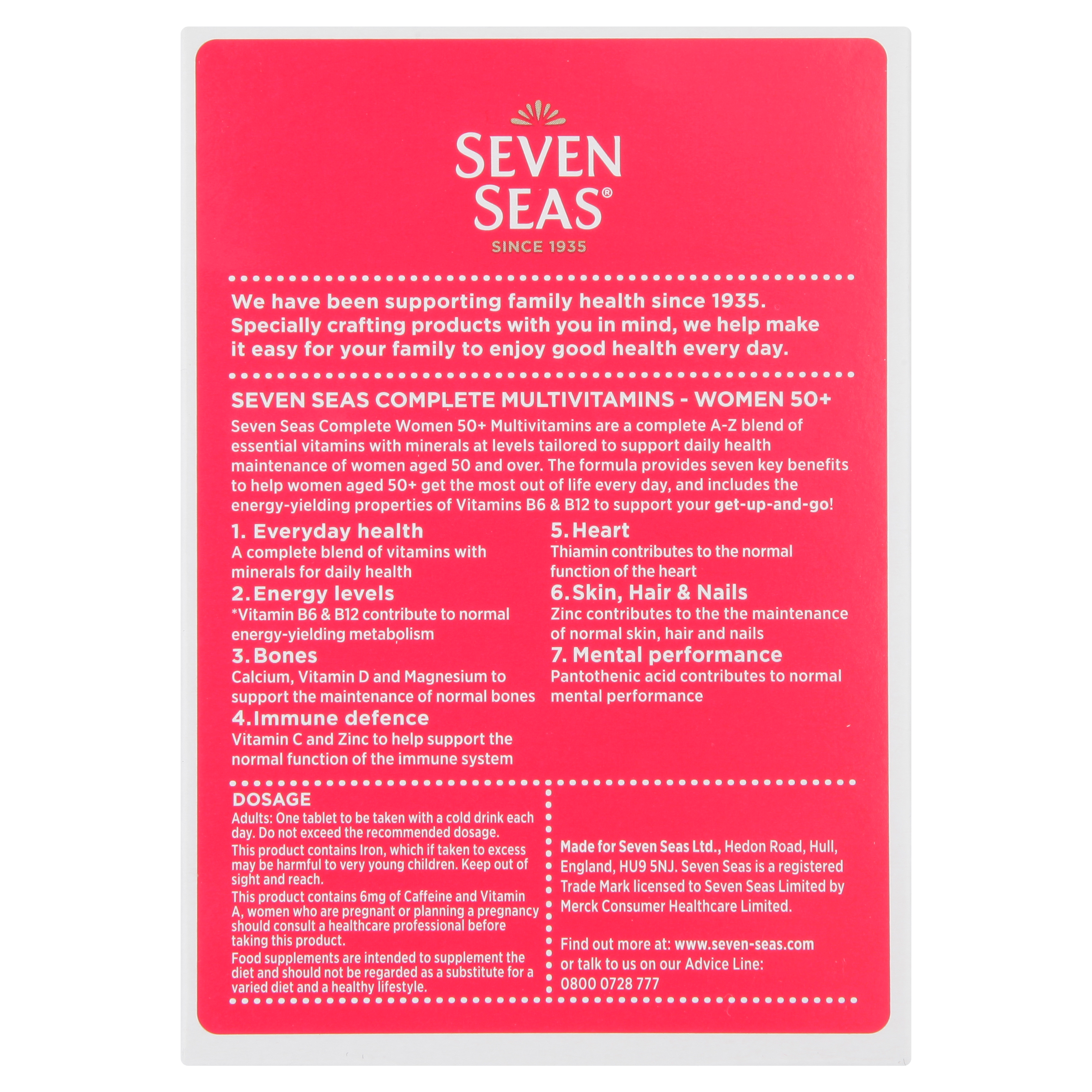 Seven Seas Complete Multivitamin Women 50+